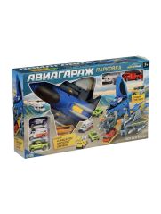 Уценка Парковка детская «Авиагараж», подвижные элементы, самолёт, с аксессуарами