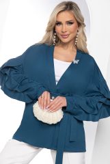 Б8441 LT Collection Жакет морская волна