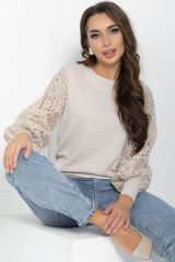 469873 LT Collection Блуза бежевый