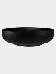Салатник, 27х8 см, 2,5 л, фарфор P, черный, матовый, Caviar Black