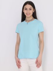 407735 Апрель Футболка голубой