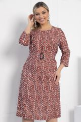 П12759-25М Платье LADY TAIGA Терракотовое