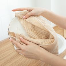 Полотенце SL HOME Linen, бежевое, 38×65 см, лён 29%, хлопок 71%, плотность 215 г/м²
