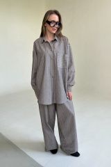 546737 RISE Костюм Кофе, белый