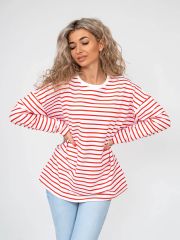 НФ-00137722 Текс-плюс Лонгслив Белый, красный
