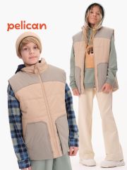 UZVM3369 PELICAN Жилет Песочный