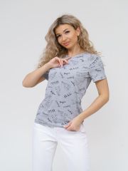 НФ-00031062 Текс-плюс Футболка Серый,черный