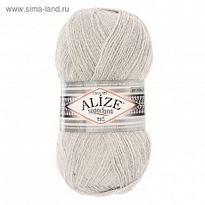3929289 Пряжа "Superlana tig" 25% шерсть, 75% акрил 570м/100гр (208 св. серый)