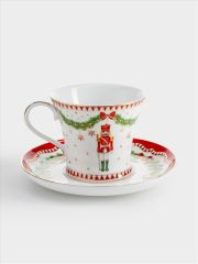 Пара чайная, 1 перс, 2 пр, 200 мл, фарфор P, белая, Щелкунчик и фея, Magie de Noel