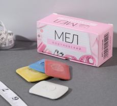 1212540 Мел портновский, восковой, 10 шт, цвет разноцветный