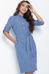 П11241 Платье LADY TAIGA Голубой меланж
