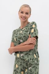 439591 Trikozza Фуфайка нефритовый, фруктовый сад