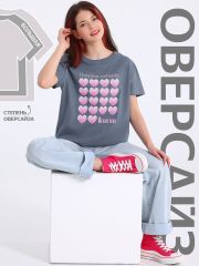 505147 Апрель Футболка темно-серый