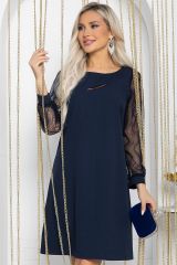 П12124 Платье LADY TAIGA Синее