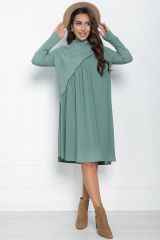 п11020 LT Collection Платье оливковый