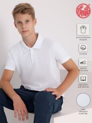 444302 Апрель Поло белый