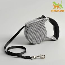 Рулетка с поводком-лентой, резиновая ручка, 5 м, вес животного до 15 кг 1523619