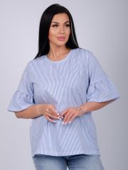 544732 Malina Футболка белый, голубой