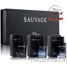 Набор духов Dior Sauvage Perfume Set for Men 3x10ml