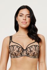 REBECCA BEIGE/BLACK Soft Full Cup Бюст SUBTILLE