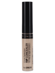[THE SAEM] Консилер для лица МАСКИРУЮЩИЙ Cover Perfection Tip Concealer 0.5 Ice Beige SPF28 РА++, 6,5 гр