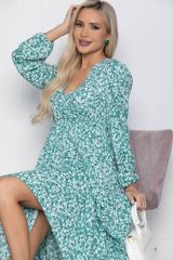 П10665 Платье LADY TAIGA Бирюзовый жемчуг