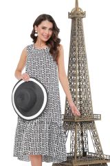 DStrend Платье П-4024-0292-01 Чёрно-белый