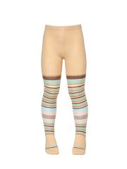 Omsa Колготки OMSA kids Collant 11P11-1 в полоску Beige (Бежевый)