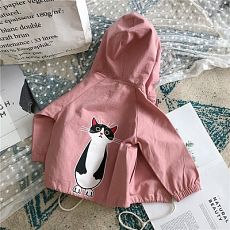 Ветровка с котиком