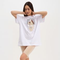Пижама женская (футболка, шорты) KAFTAN Coffee, размер 40-42, белая