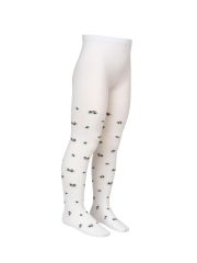 Omsa Колготки OMSA kids Collant 12Р43-2 школа с рисунком (розочки) Bianco (Белый)