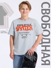 540382 Апрель Футболка светло-серый