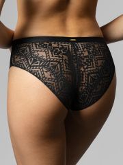Minimi Трусы Mi 3233L DESIDERIO Трусы Slip (кружево с микрофиброй высокая линия талии) Nero (Черный)