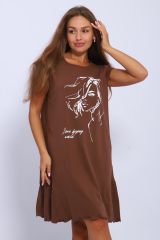 446614 Натали Сорочка кофейный