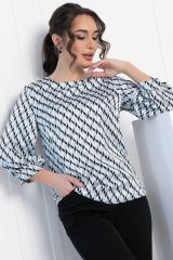 511436 LT Collection Блуза серо-голубой