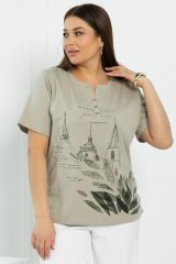 519562 LT Collection Блуза бежевый