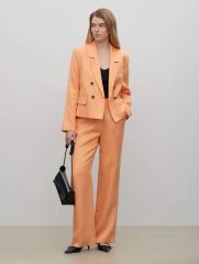 Брюки широкого кроя, D367/apricot