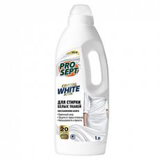 1л CRYSTAL WHITE ACTIVE д/стирки белых и светлых тканей. Жидкое моющее средство (ЖМС)