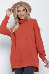 447656 LT Collection Водолазка терракотовый