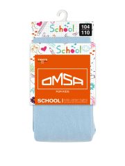 Omsa Колготки OMSA kids Collant 11С01-2 школа гладь Blu Сhiaro (Голубой)