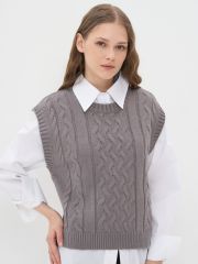 Жилет женский BY222-14055 титаниум BE YOU