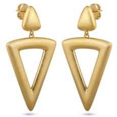 Серьги (покрытие сатиновое золото)