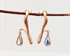 Серьги с кристаллами Swarovski