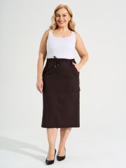 417539 DIMMA Юбка Серо-коричневый