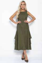 П11103 LT Collection Платье хаки
