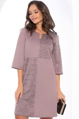 П8398 LT Collection Платье темно-бежевый