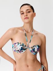 513809 Infinity Lingerie Бюстгальтер купальный синий принт