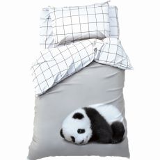 7582912 Постельное бельё 1.5-спальное «Этель» Funny panda, бязь