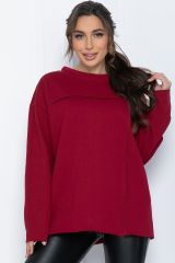 Б11888 LT Collection Свитшот бордовый