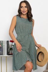 546454 LT Collection Платье коричневый/голубой